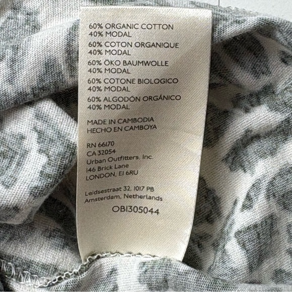 Anthropologie Maeve Catie Ruffle Sleeve Top Size L Large V-Neck Green Motif - Picture 12 of 13